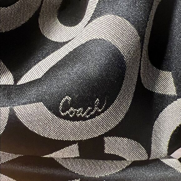 Coach Kristin Black and Cream Signature Hobo Bag - #14753 - Picture 3 of 15